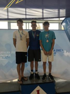 Tevž Štupar 3. m 1500 m prosto kadeti